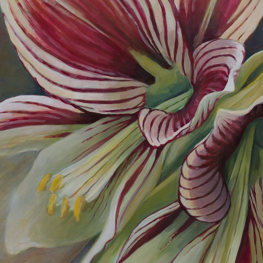 Butterfly Amaryllis Original Painting