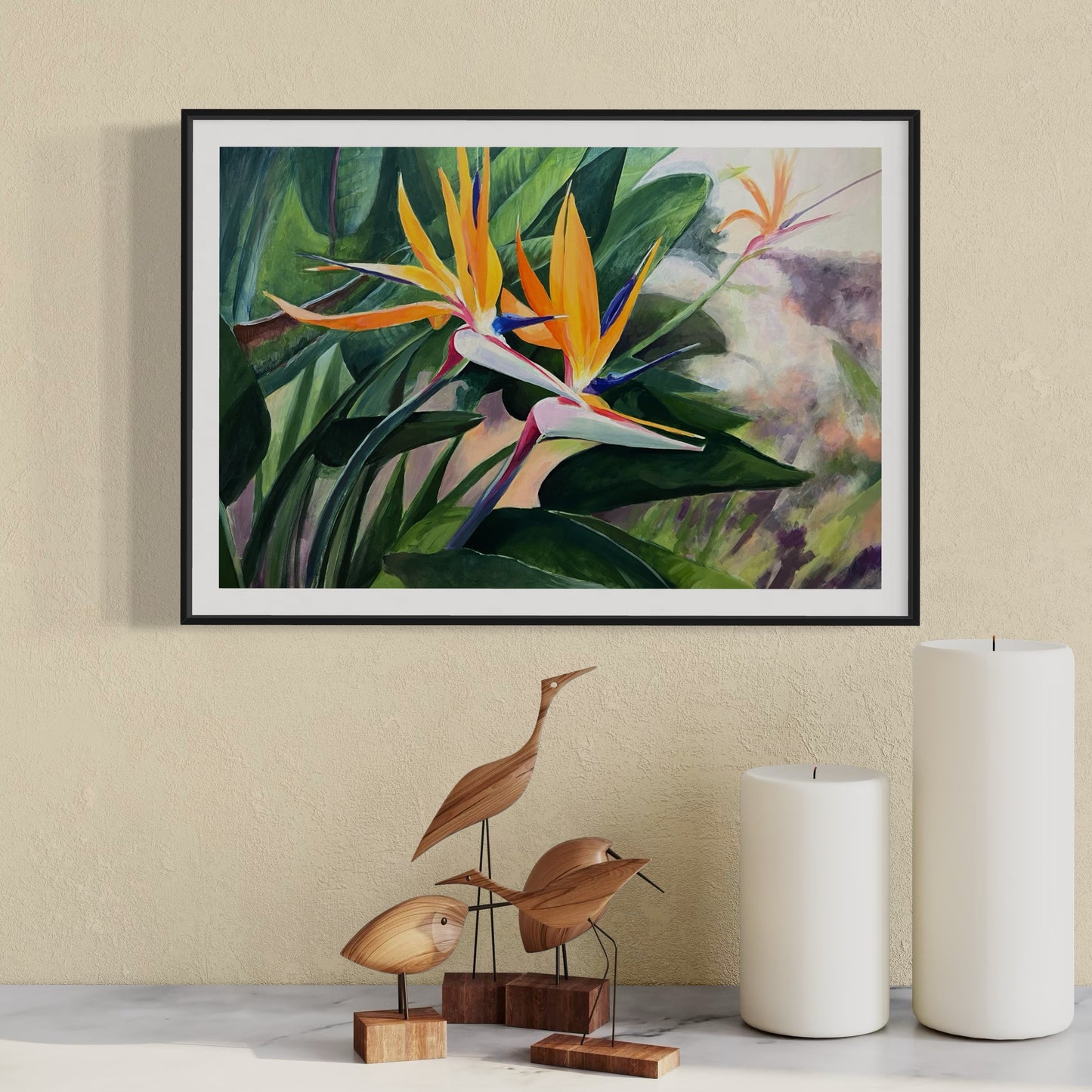 Tropical Birds of Paradise Series 4 Fine Art Print