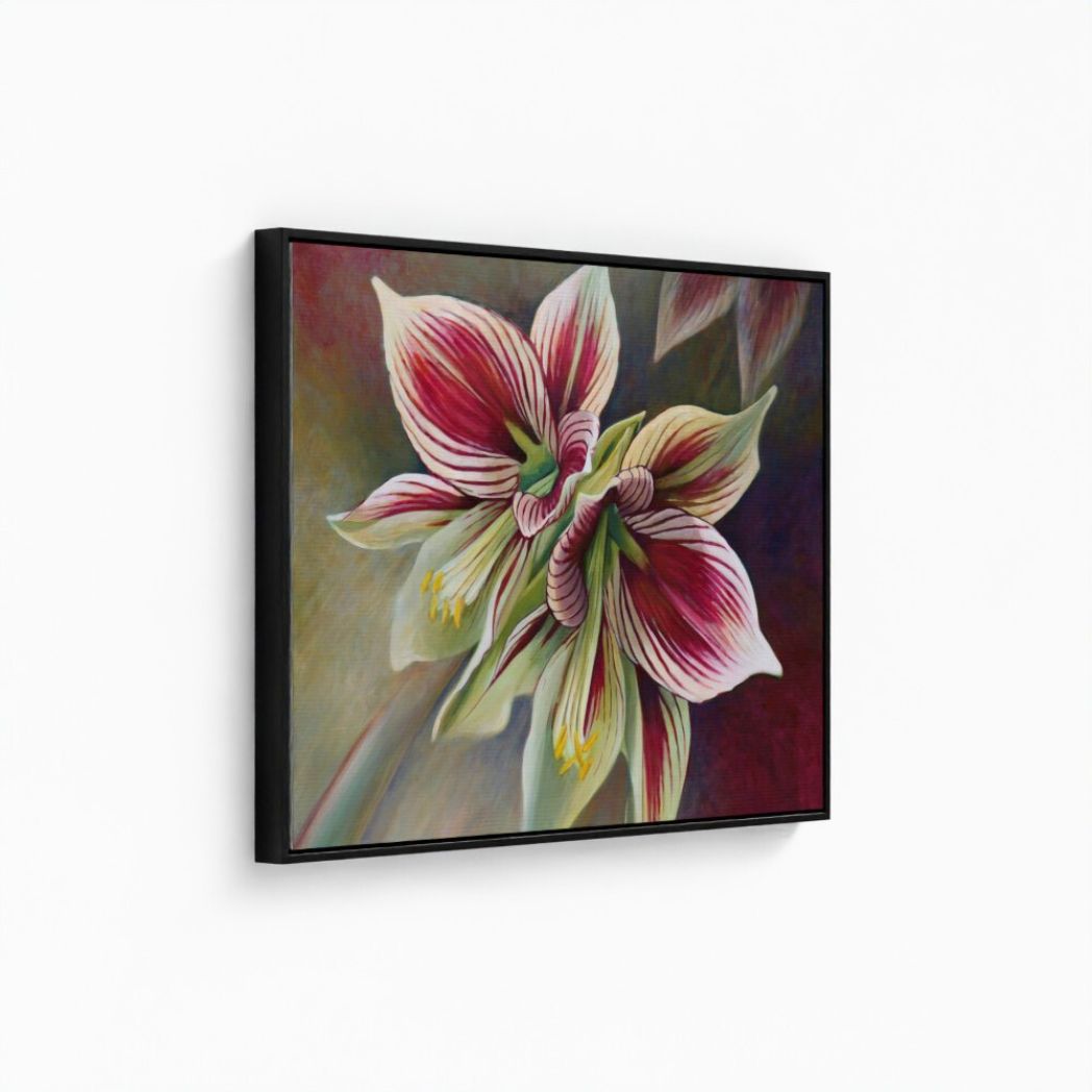 Butterfly Amaryllis Fine Art Canvas Print