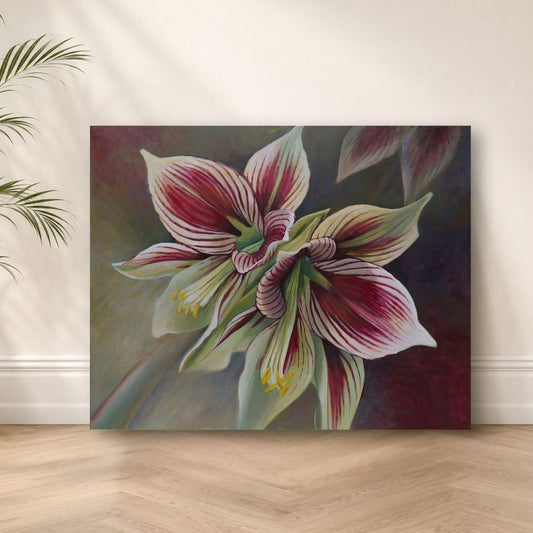 Butterfly Amaryllis Original Painting