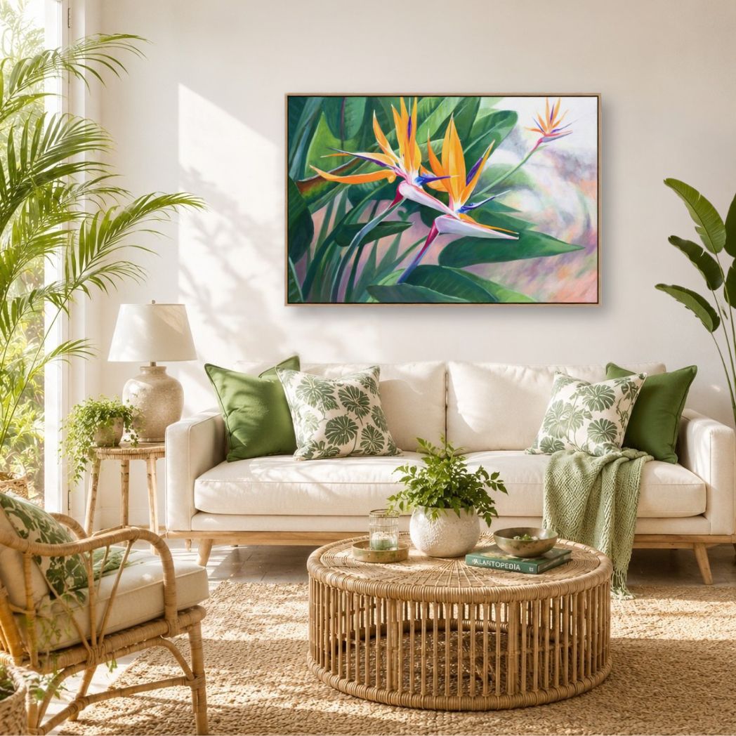 Tresco Birds of Paradise Series 4 Fine Art Canvas Print