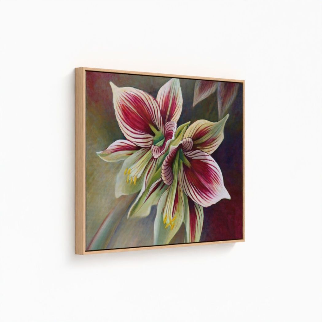 Butterfly Amaryllis Fine Art Canvas Print