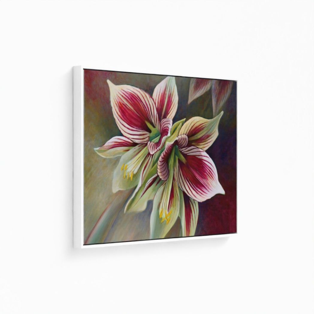Butterfly Amaryllis Fine Art Canvas Print