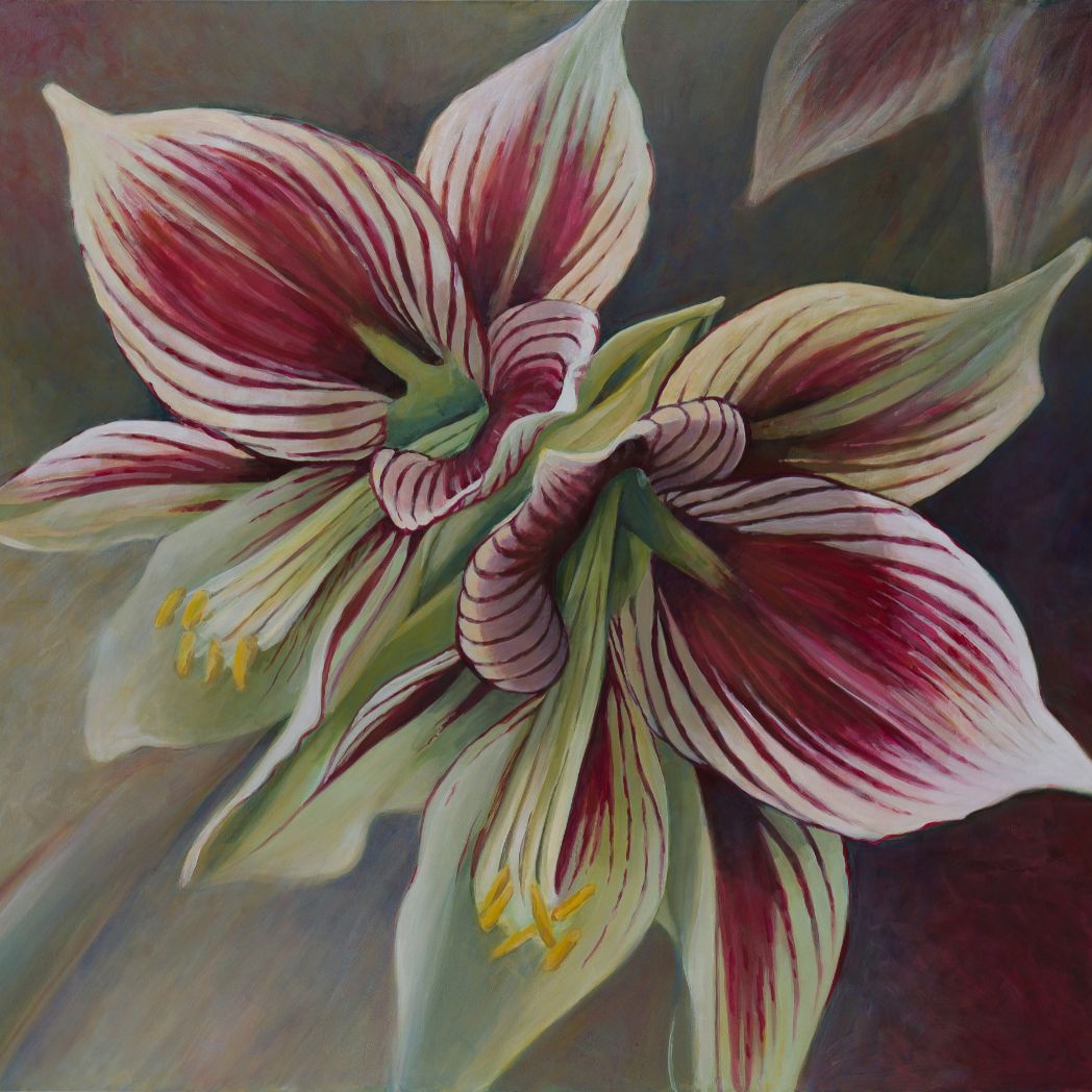 Butterfly Amaryllis Original Painting