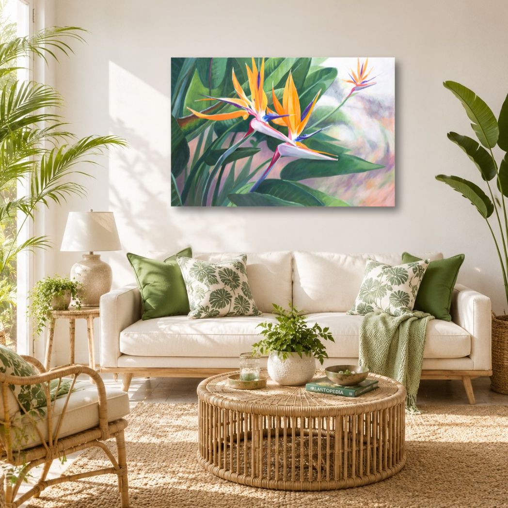 Tresco Birds of Paradise Original Painting