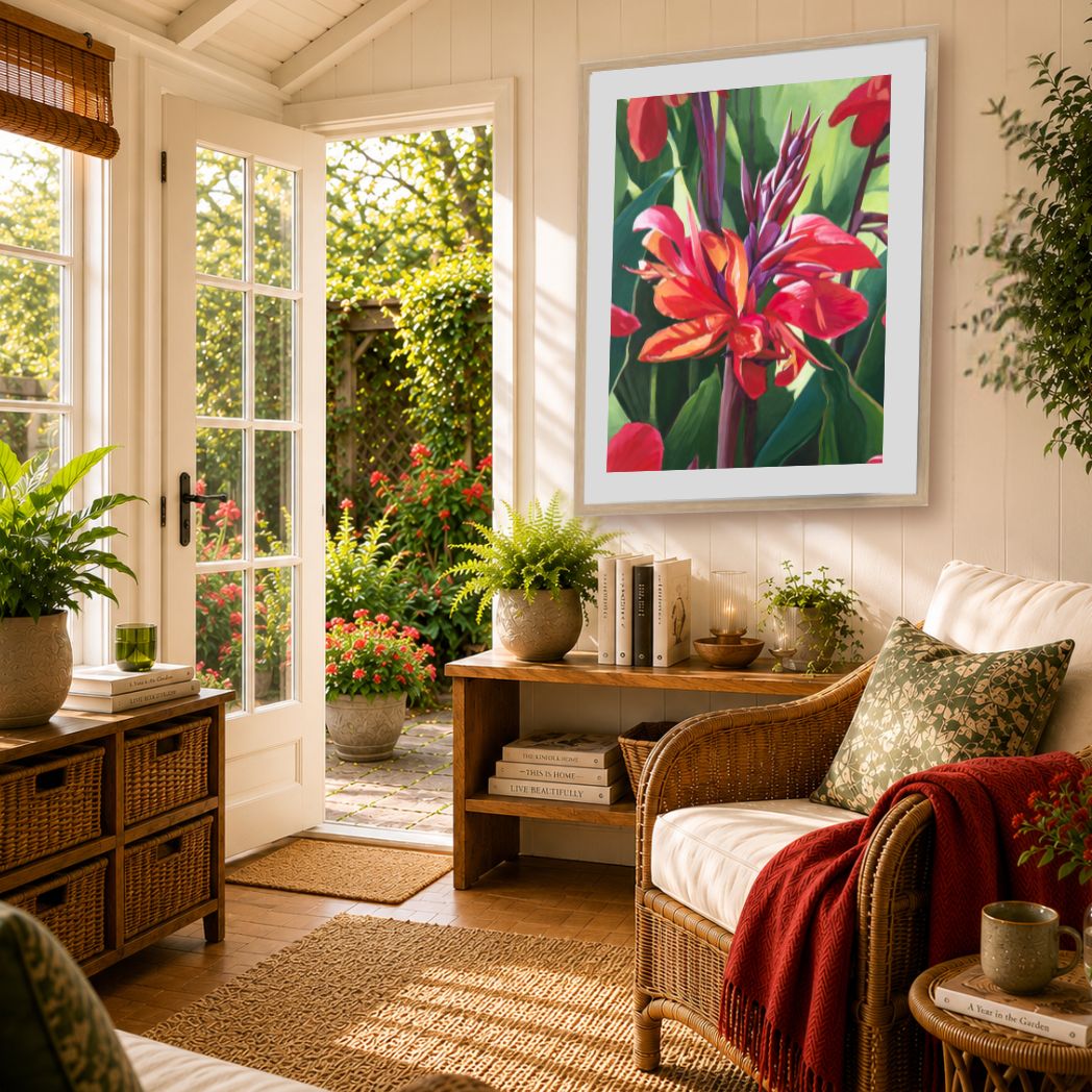 Canna in Bloom – Fine Art Print