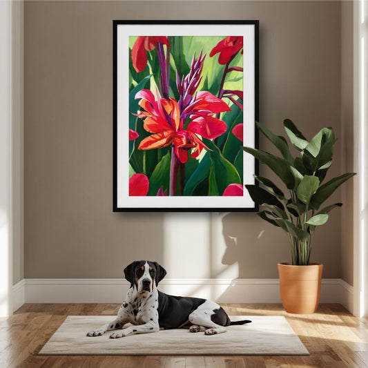 Canna in Bloom – Fine Art Print