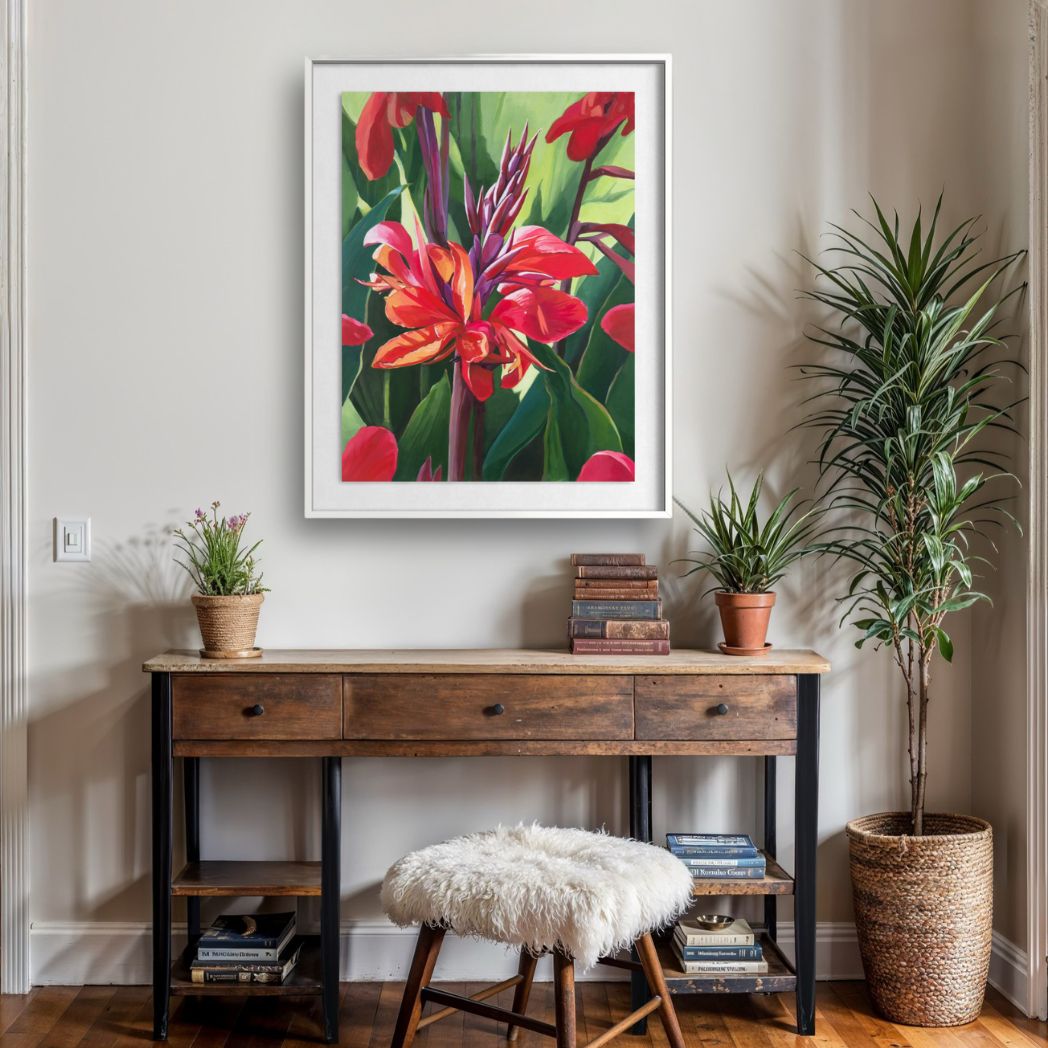 Canna in Bloom – Fine Art Print