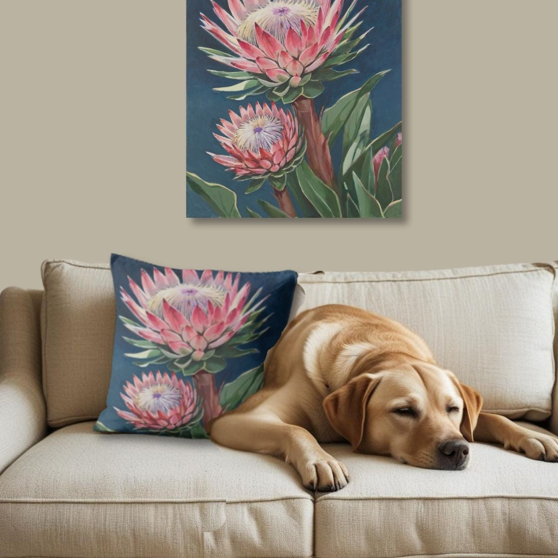 Protea in Pink Cushion