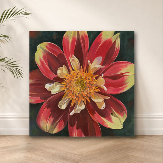 Glorious Dahlia Original Painting