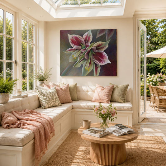 Butterfly Amaryllis Fine Art Canvas Print