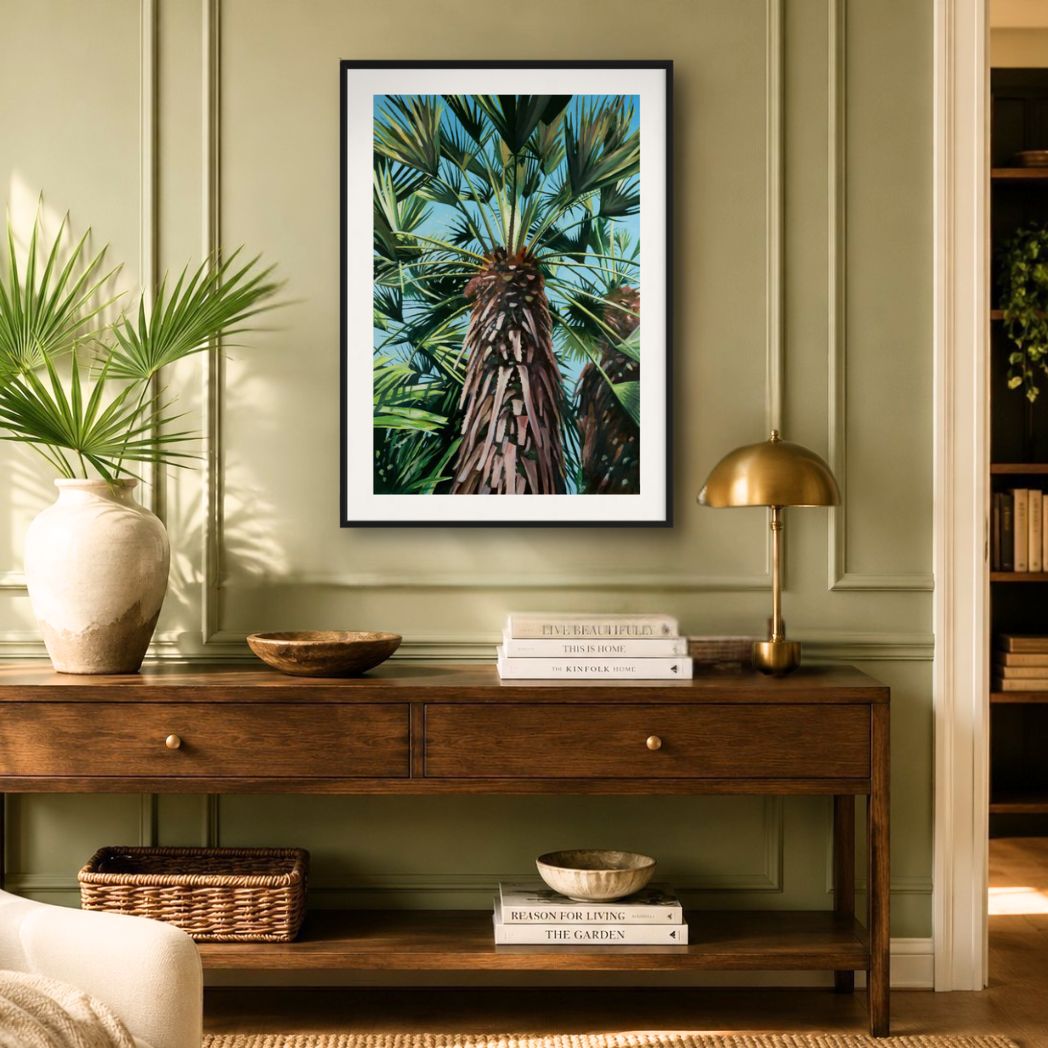 Tropical Tresco Palms Series 3 Fine Art  Print