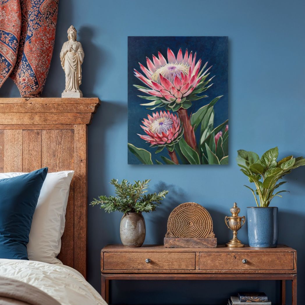 Protea in Pink Original Painting