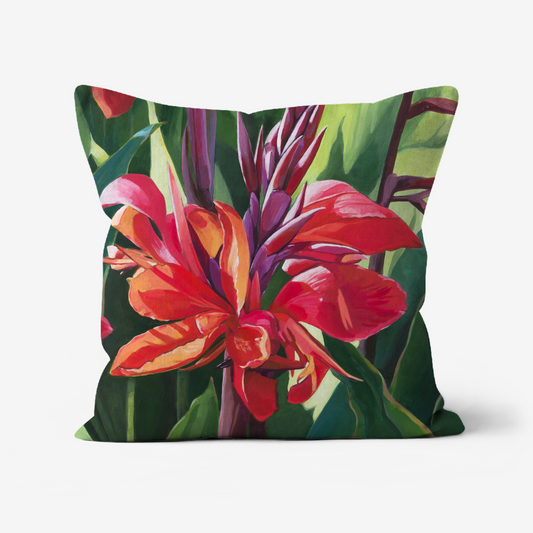 Canna in Bloom Cushion