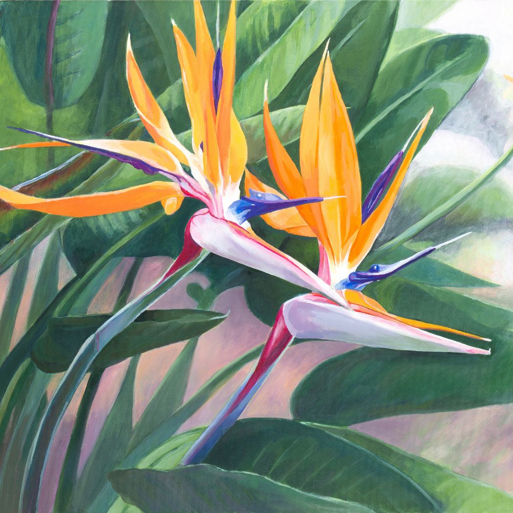 Tresco Birds of Paradise Original Painting